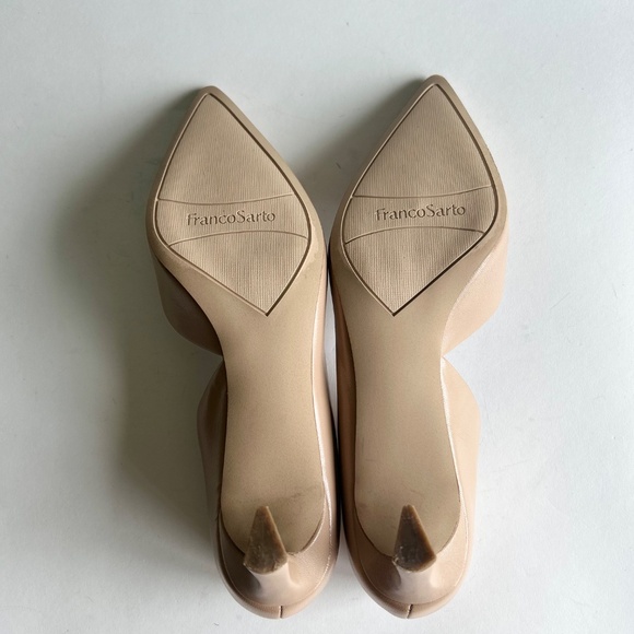 Franco Sarto L-Tana Cream Leather Point Toe Classic Heels size 9 - Picture 12 of 16